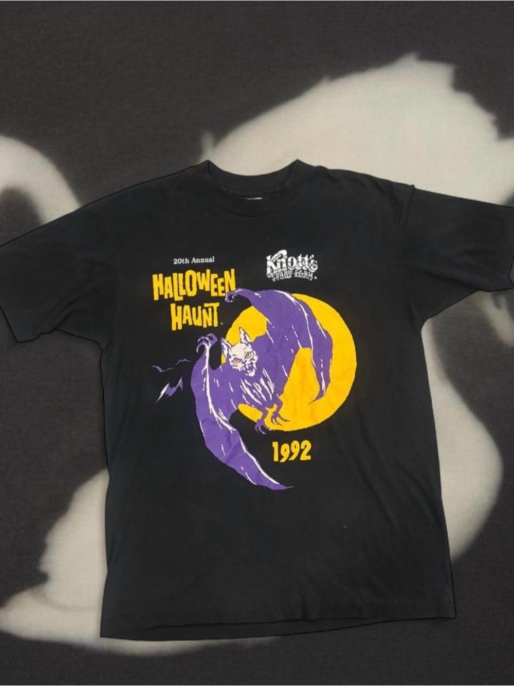 Black Knotts Berry Farm Vintage Tee - 1992 Halloween Haunt